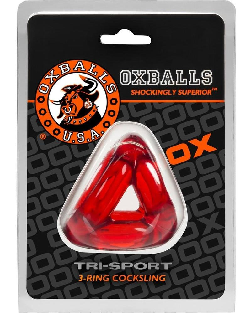Atomic Jock Tri Sport Cock Ring Red