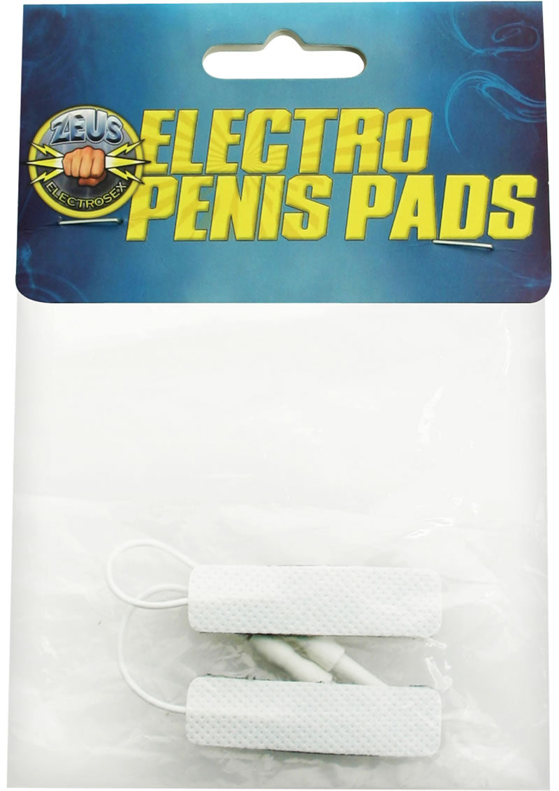 Almohadillas adhesivas para pene Zeus Electro Stim, paquete de 2