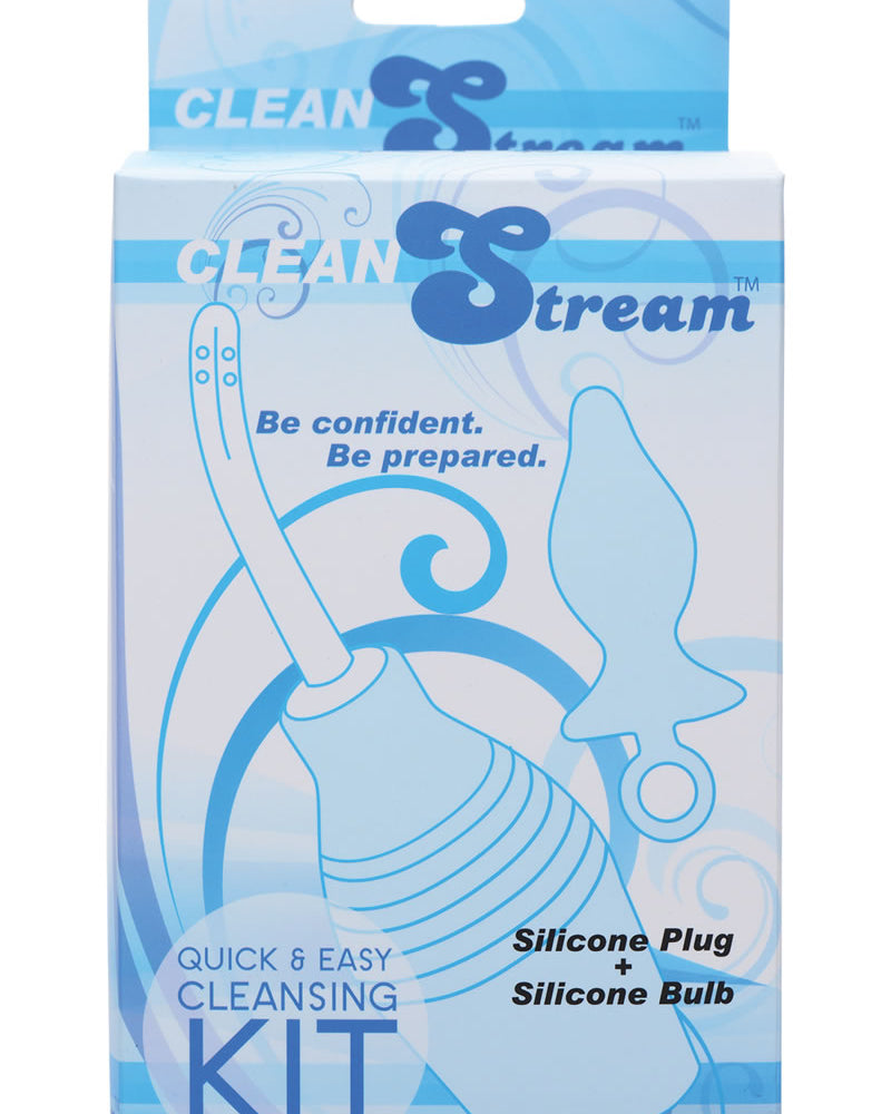Clean Stream Silicone Plug and Silicone Bulb Cleansing Kit Black