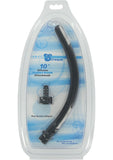 Accesorio de boquilla de silicona Clean Stream Comfort de 10 pulgadas, color negro