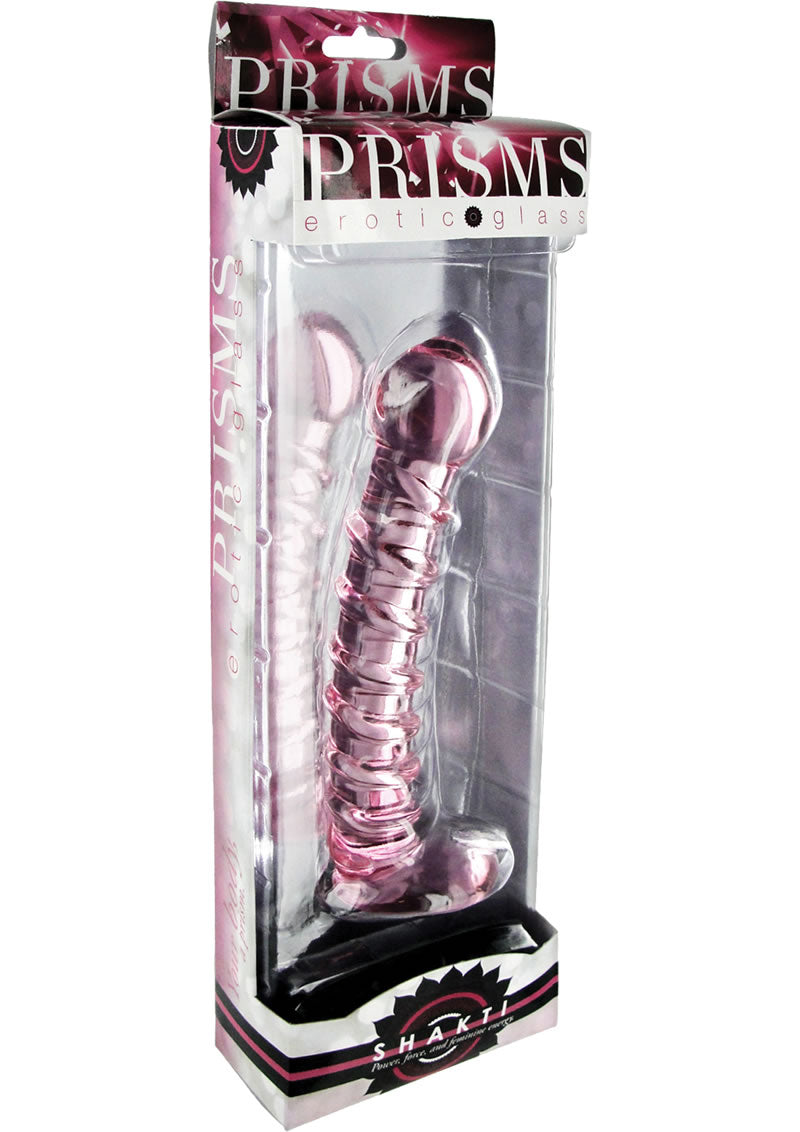 Prisms Shakti Glass Twisted Wand Pink