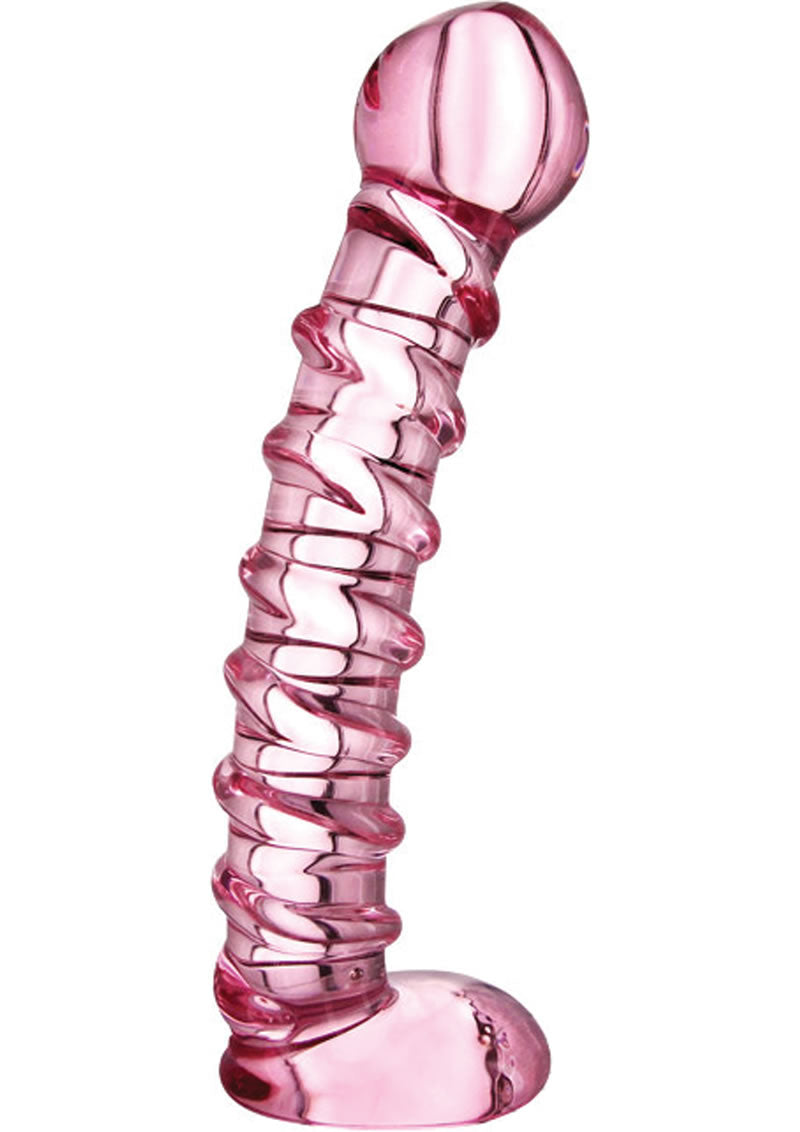 Prisms Shakti Glass Twisted Wand Pink