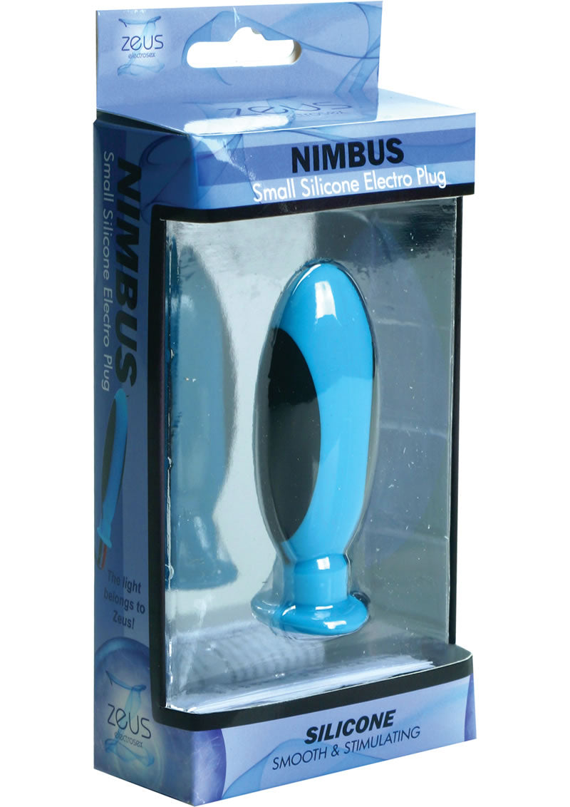 Zeus Nimbus Petite Silicone Electro Plug Blue 3 Inch