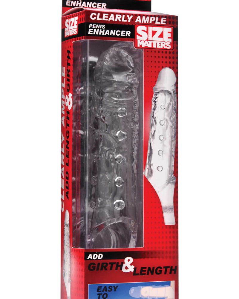 Size Matters Clearly Ample Penis Enhancer 9 Inch