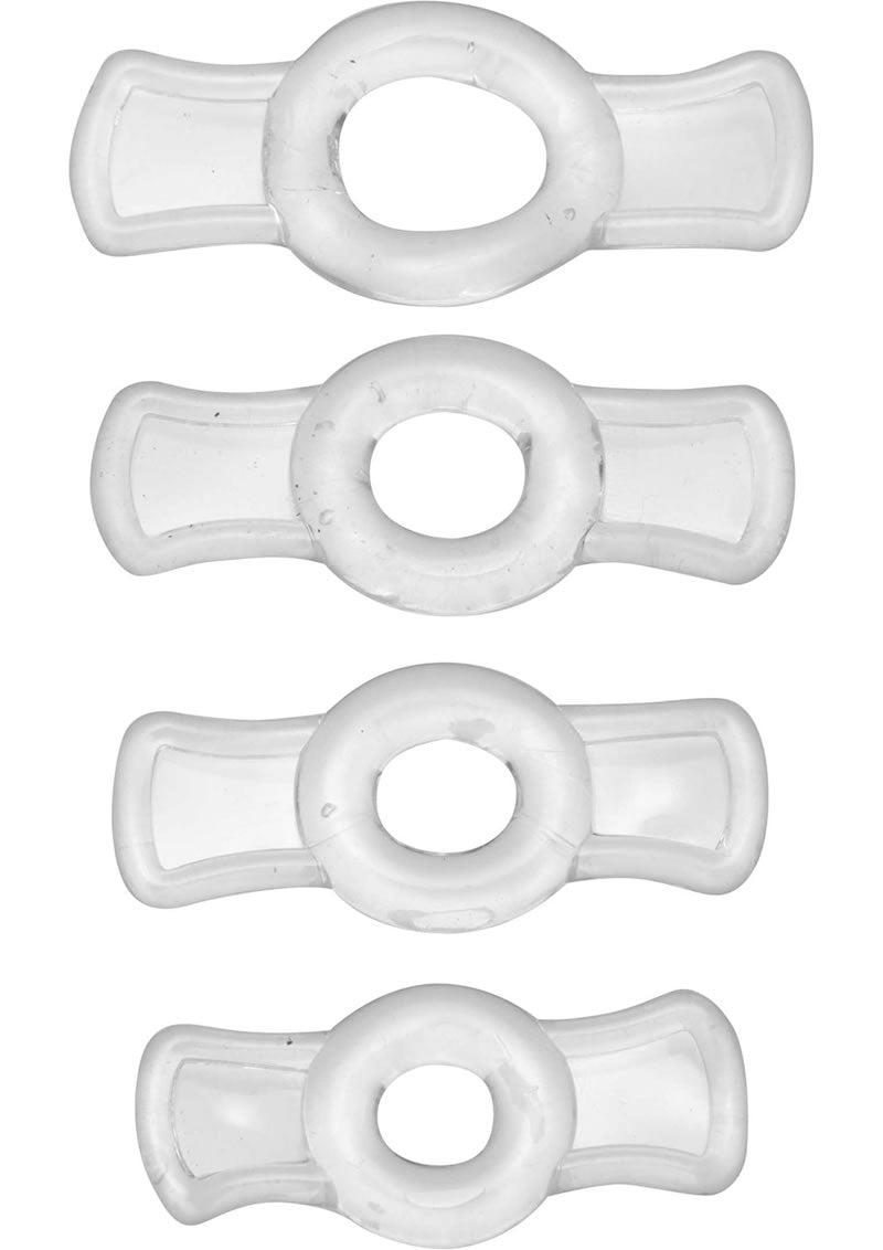 Juego de anillos para el pene Size Matters Endurance transparente