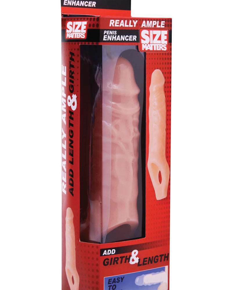 Size Matters Really Ample Penis Enhancer Flesh 9 Inch