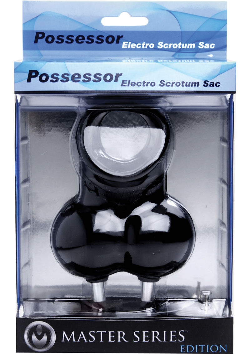 Zeus Master Series Possessor Electro Scrotum Sack Black