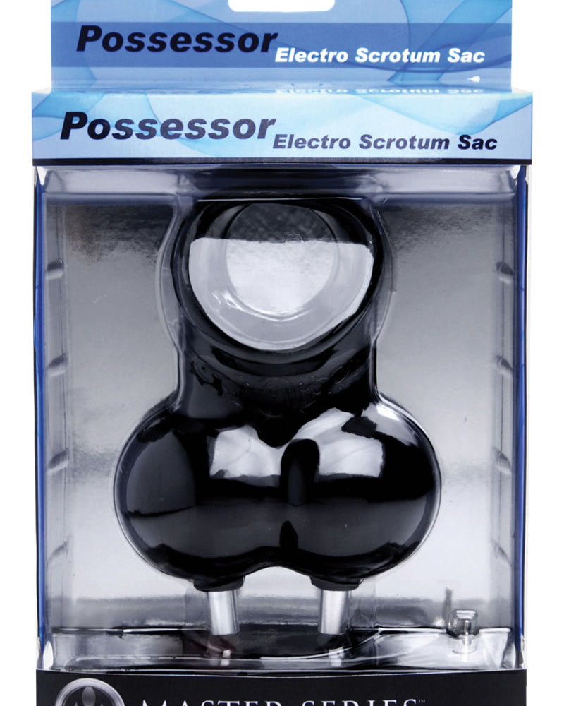 Zeus Master Series Possessor Electro Scrotum Sack Black