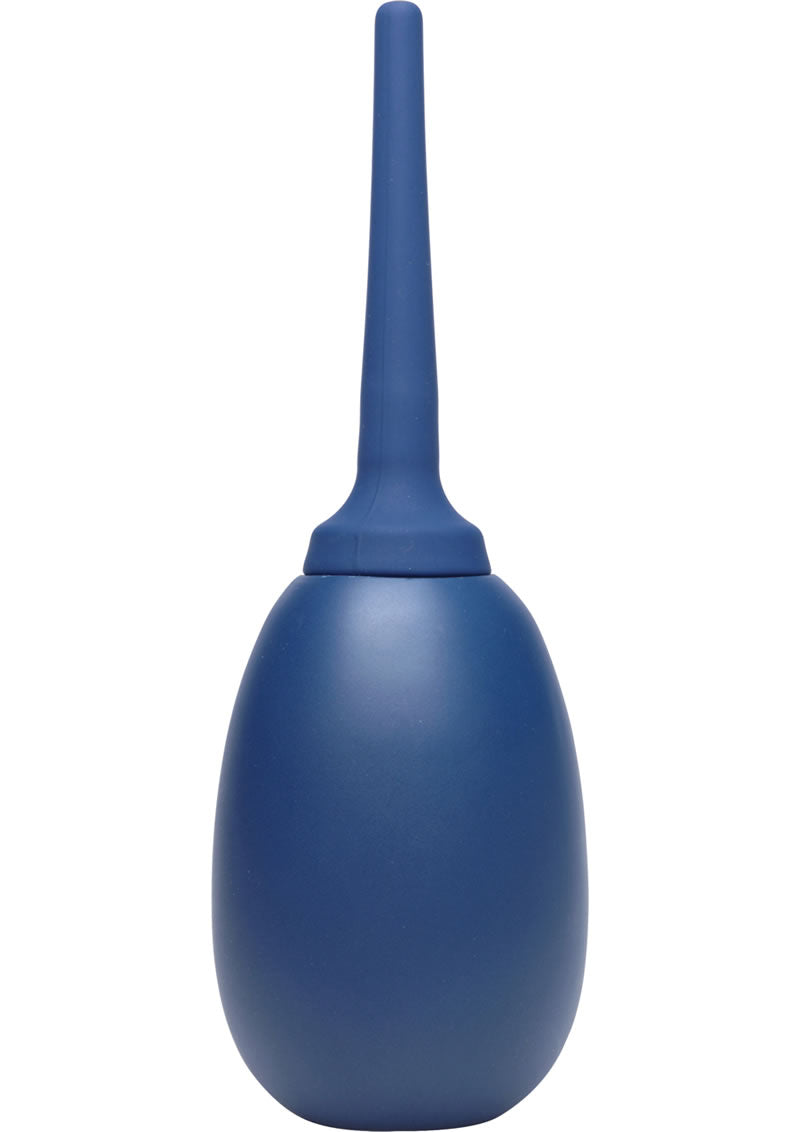 Pera de silicona para enema Clean Stream Flex Tip, color azul, 8 onzas