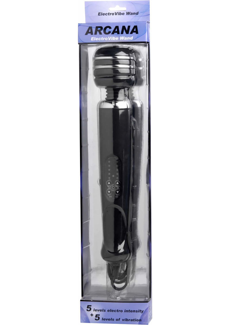 Zeus Arcana Electro Vibe Wand Black - European Plug