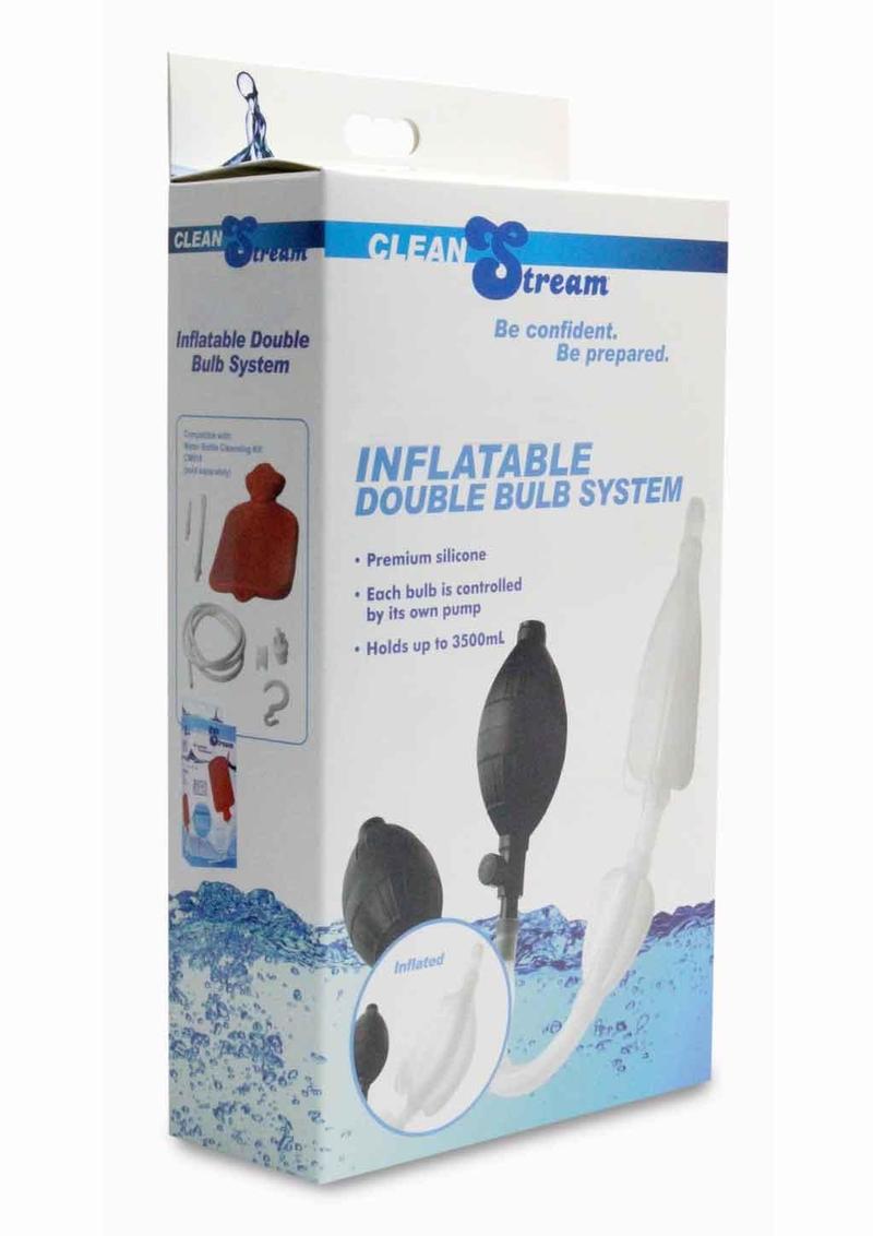 Sistema de enema inflable de silicona con doble bulbo estilo Bardex de Clean Stream