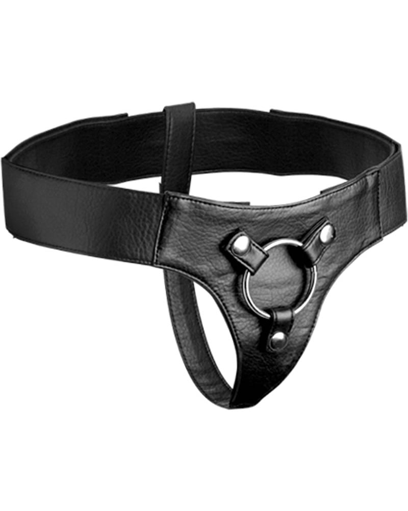 Strap U Domina Wide Band Strap On Harness Black