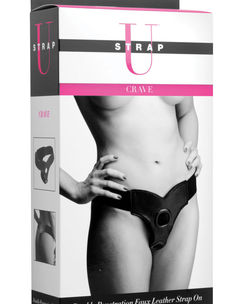 Arnés de doble penetración Strap U Crave, color negro