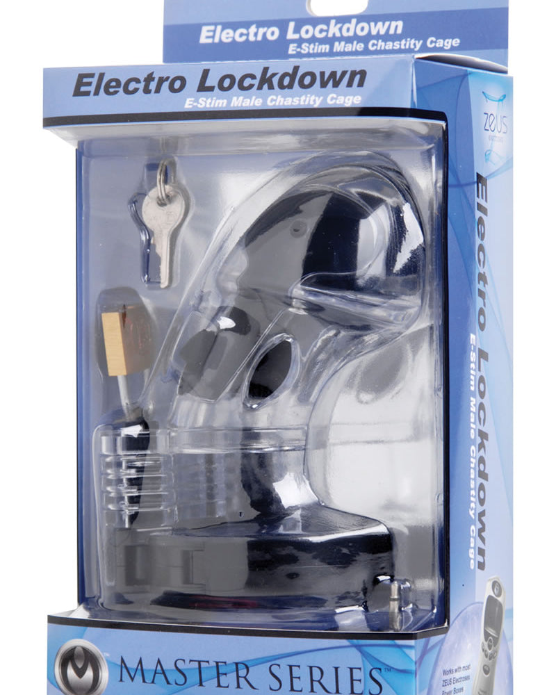Zeus Electro Lockdown Estim Male Chasity Cage