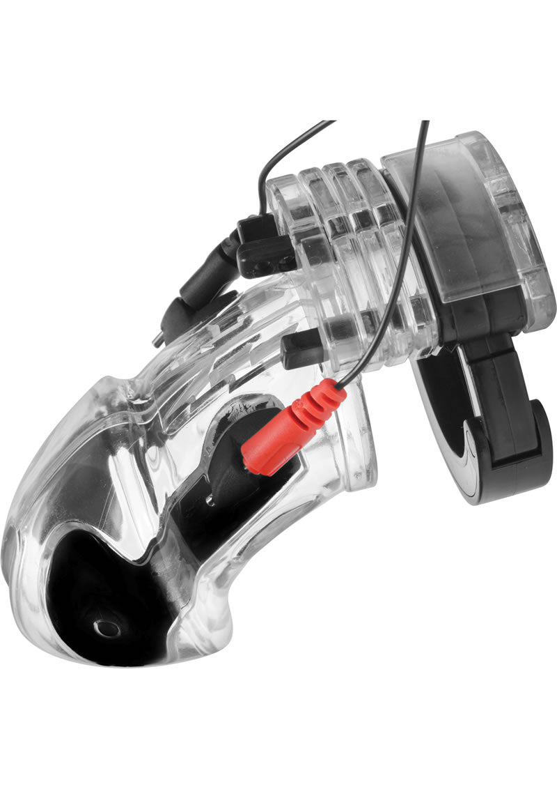 Jaula de castidad masculina Zeus Electro Lockdown Estim