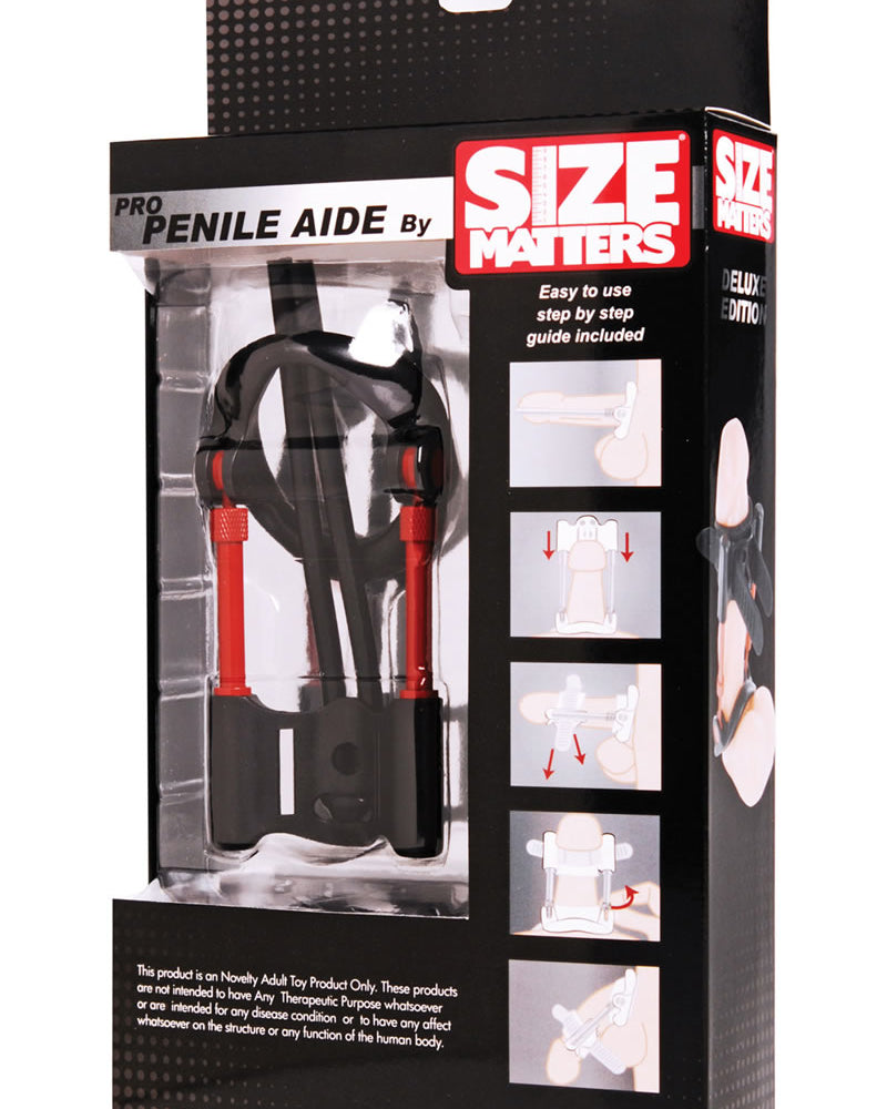 Size Matters Pro Penile Aide Deluxe Black 6 Inch