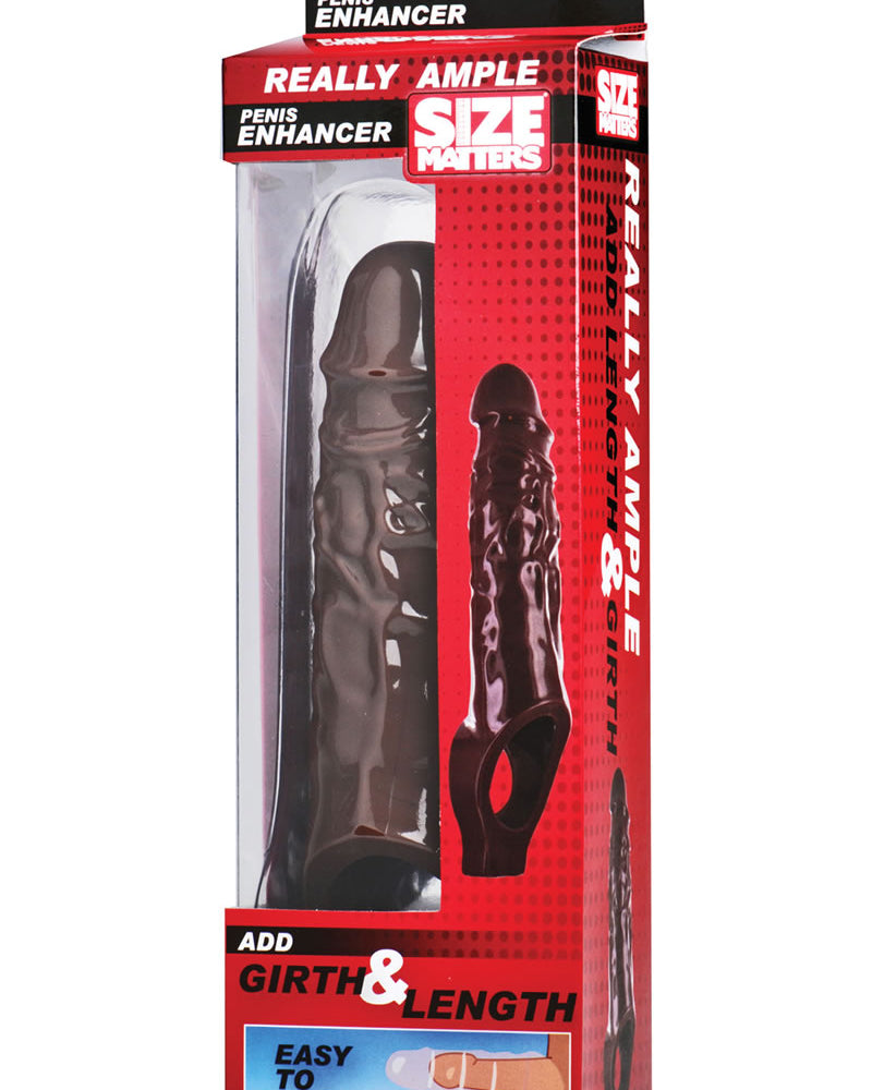 Size Matters Really Ample Penis Enhancer Brown 6 Inch