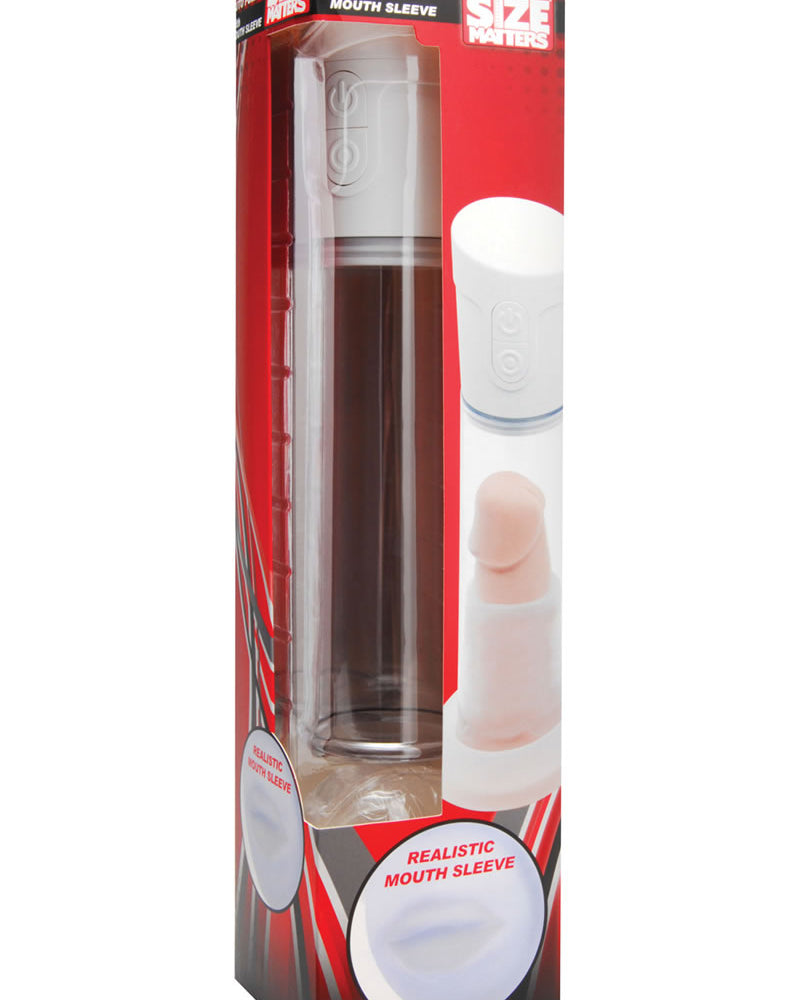 Size Matters Deluxe Auto Penis Pump And Mouth Sleeve 11.25 Inch