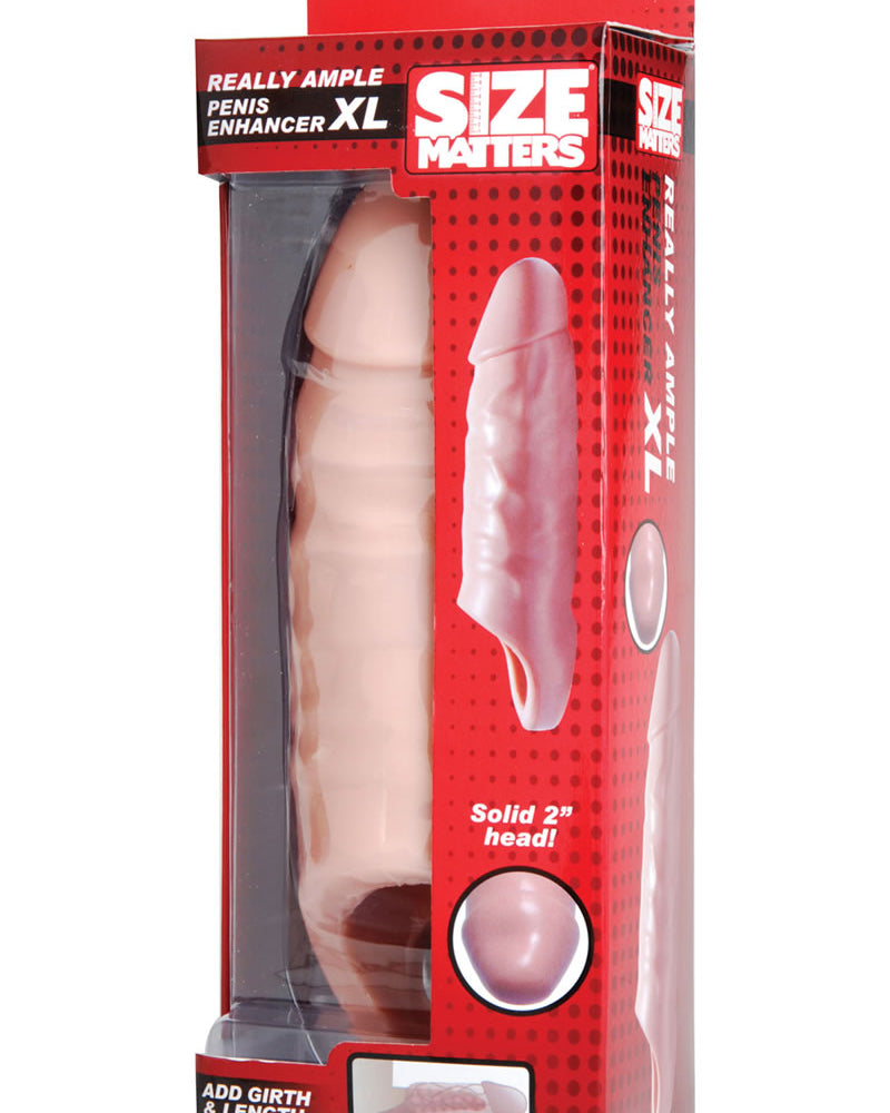 Size Matters Really Ample XL Penis Enhancer Flesh 6 Inch