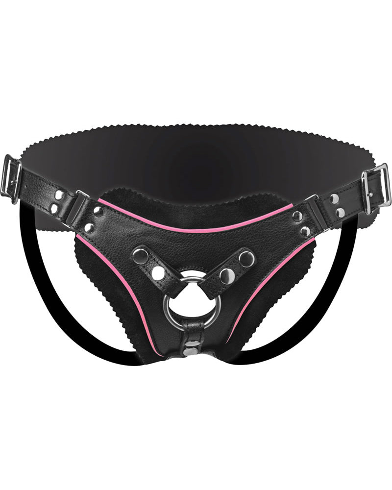 Strap U Flamingo Low Rise Strap On Harness Black