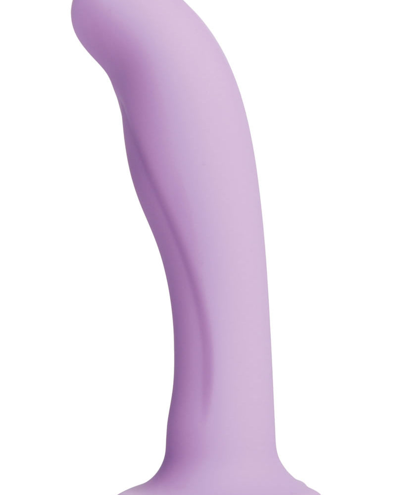 Strap U Royal Heart On Silicone Dildo Purple 6 Inch