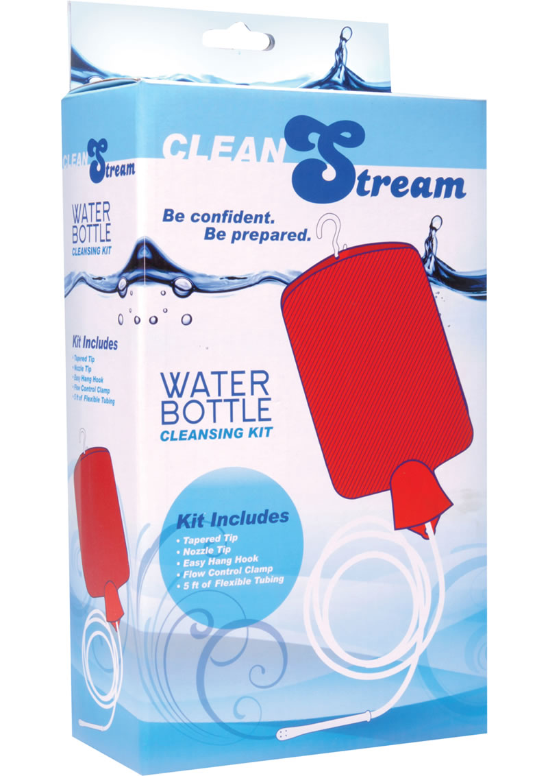 Kit de limpieza de botellas de agua Clean Stream, color rojo, capacidad para 2 cuartos