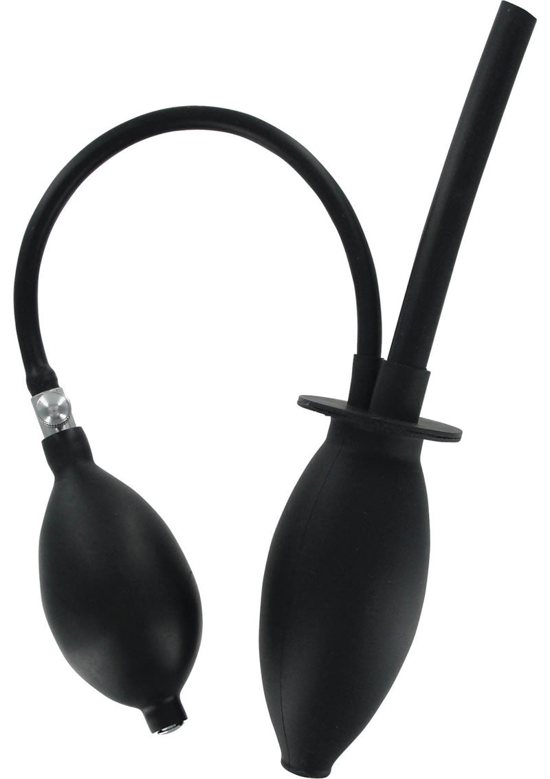 Clean Stream Inflatable Enema Silicone Plug Black