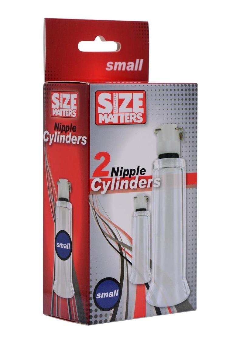 Size Matters 2 Nipple Cylinders Clear Small