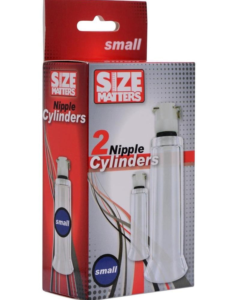Size Matters 2 Nipple Cylinders Clear Small