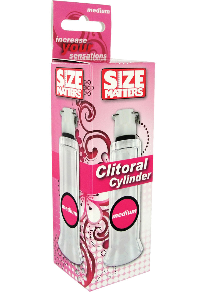 Size Matters Clitoral Cylinder Clear Medium