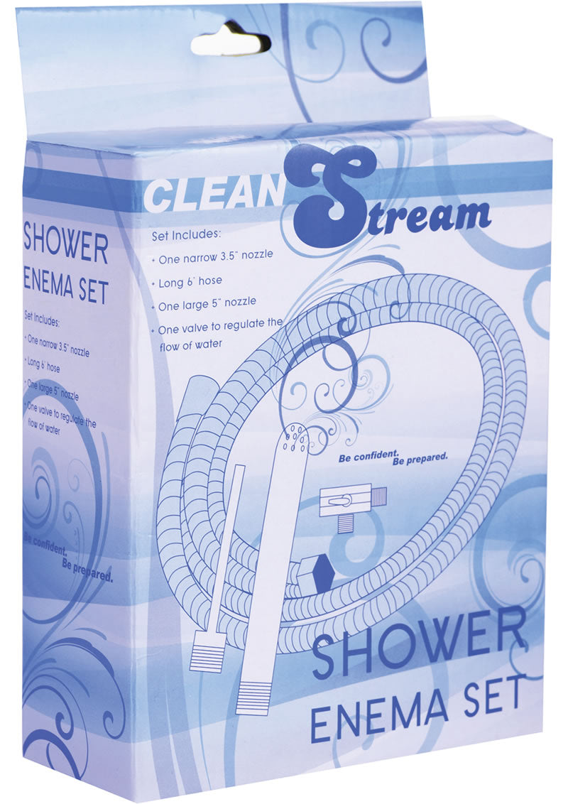 Clean Stream Deluxe Shower Enema Set Metal