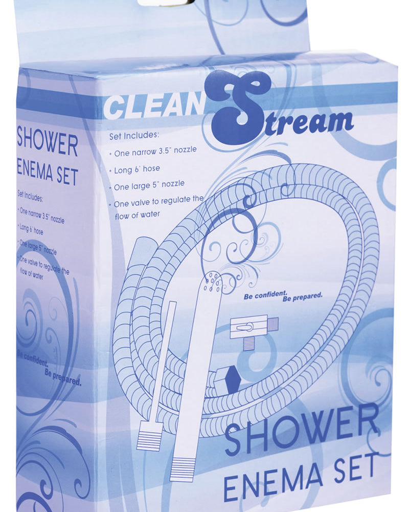 Clean Stream Deluxe Shower Enema Set Metal