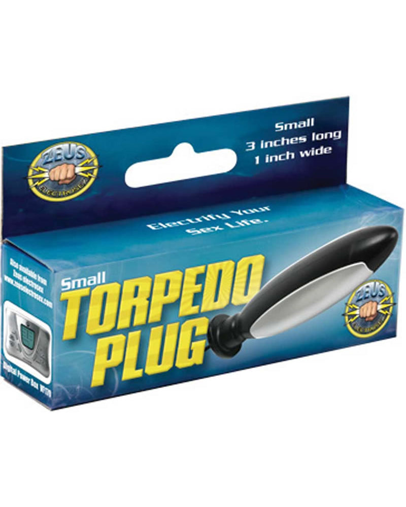 Zeus Torpedo Anal Vaginal Plug Black 3 Inch