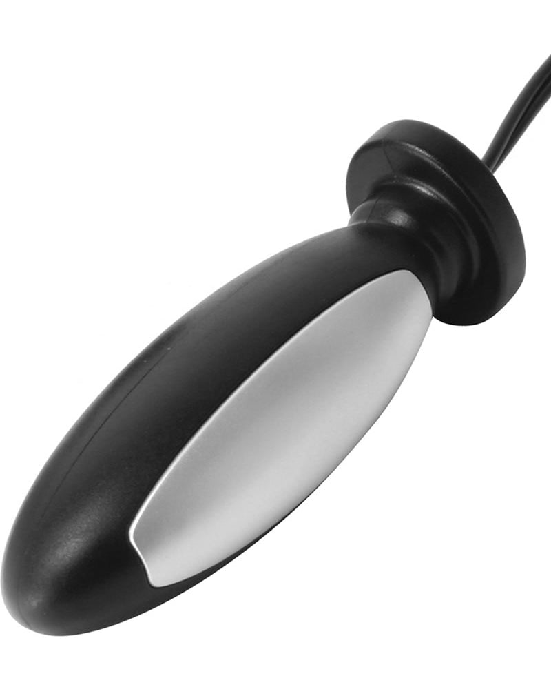 Zeus Torpedo Anal Vaginal Plug Black 3 Inch