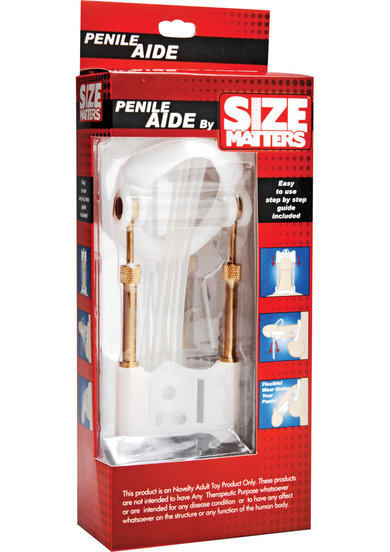 Sistema de alargamiento del pene Size Matters, color blanco