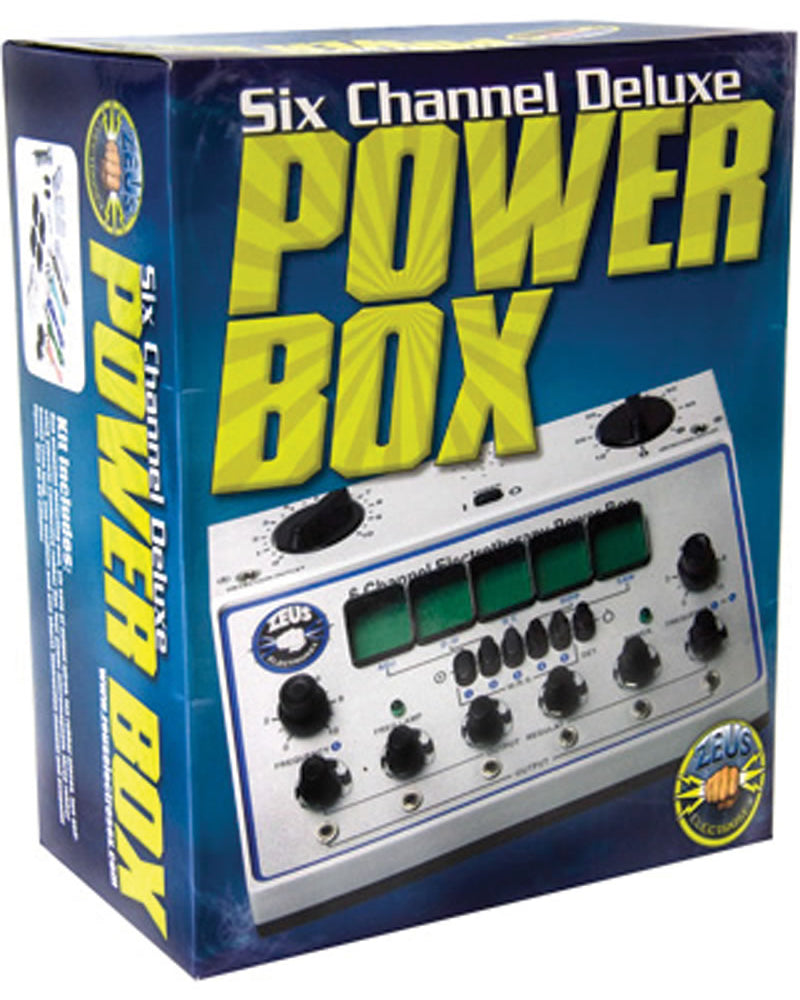 Kit de caja de potencia de lujo para electrosexo de 6 canales Zeus