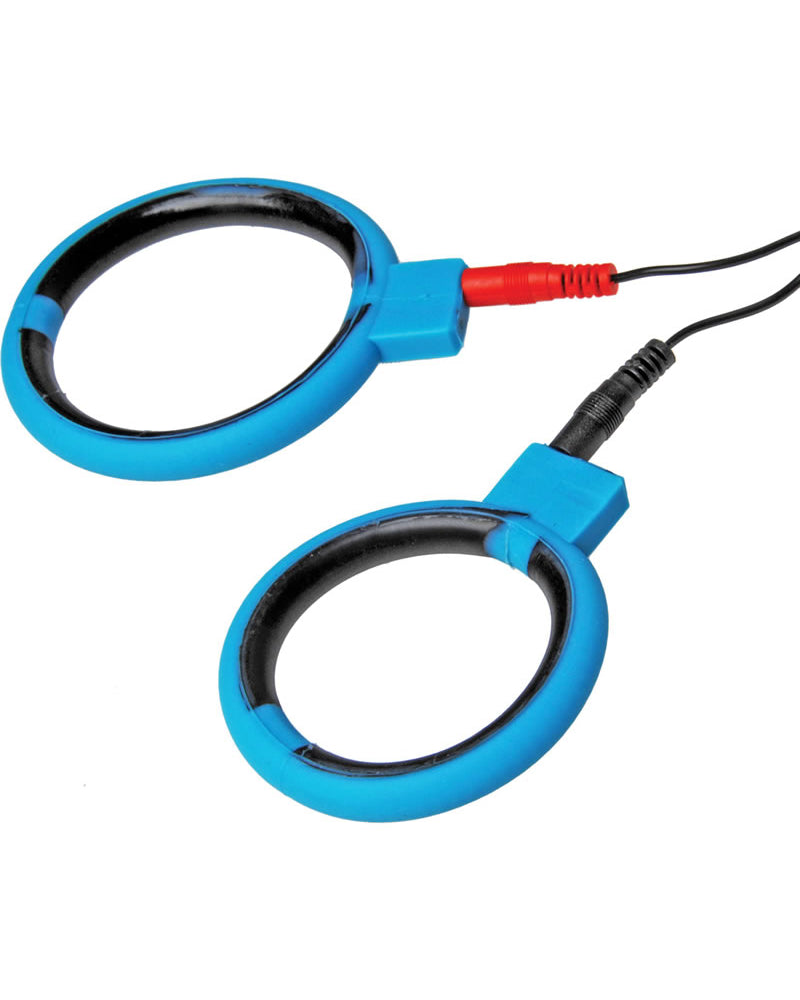 Zeus Bi Polar Silicone Erection Rings Blue