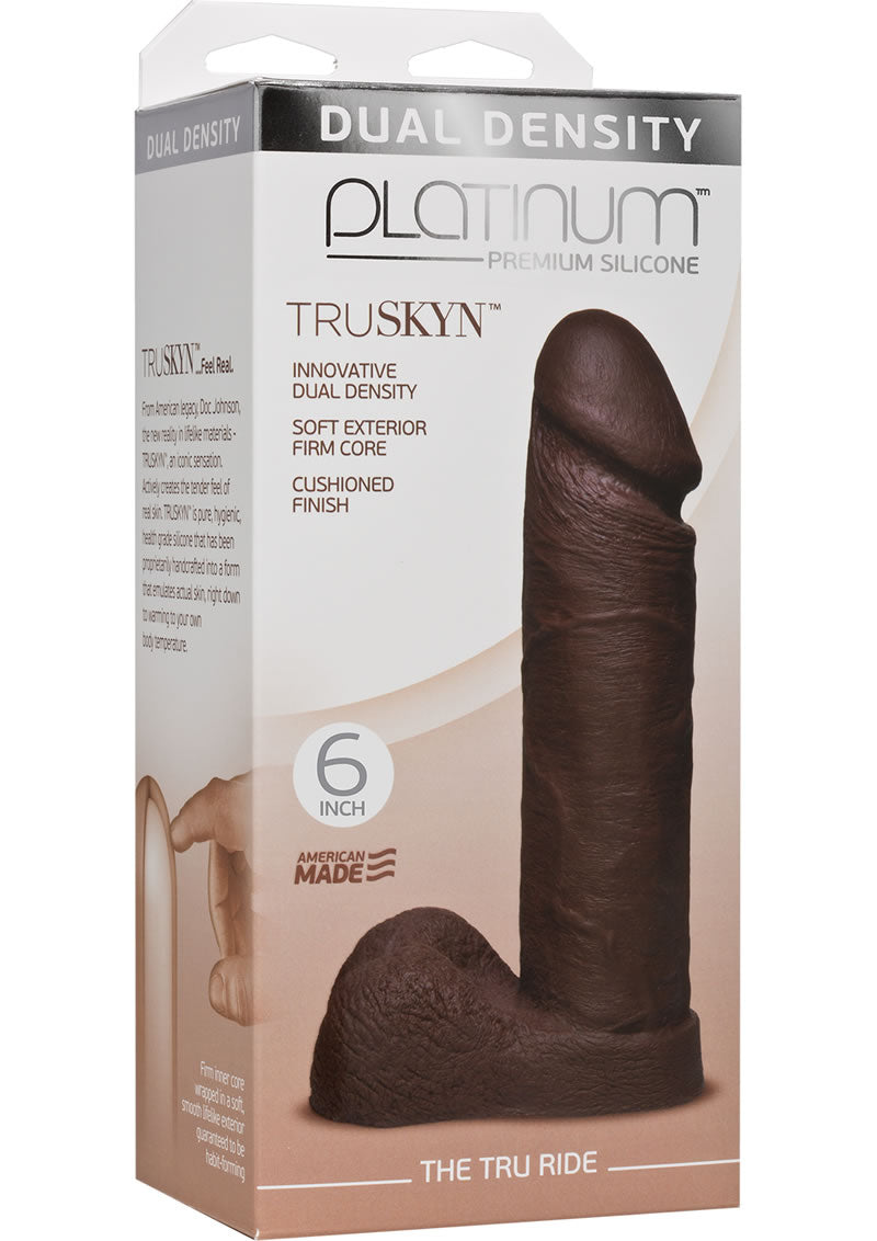 Platinum Truskyn Silicone Tru Ride Black 6 Inch