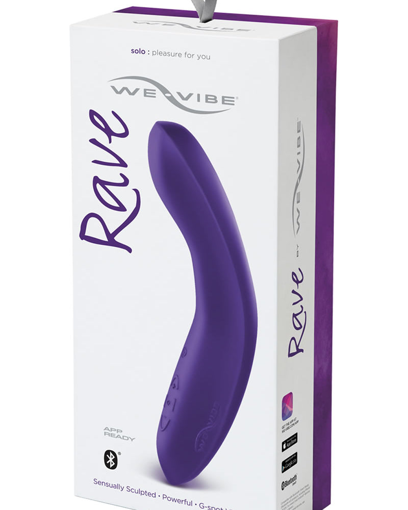 Vibrador recargable de silicona para punto G We-Vibe Rave, color morado