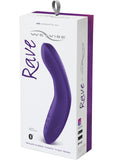 Vibrador recargable de silicona para punto G We-Vibe Rave, color morado