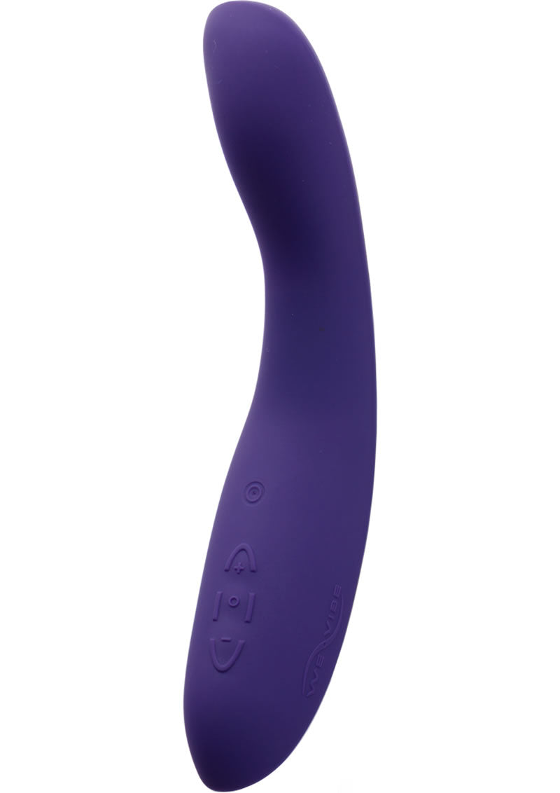 Vibrador recargable de silicona para punto G We-Vibe Rave, color morado