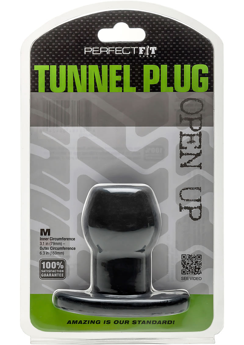 Tapón de túnel Perfect Fit negro mediano