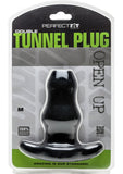 Perfect Fit Double Tunnel Plug Black Medium