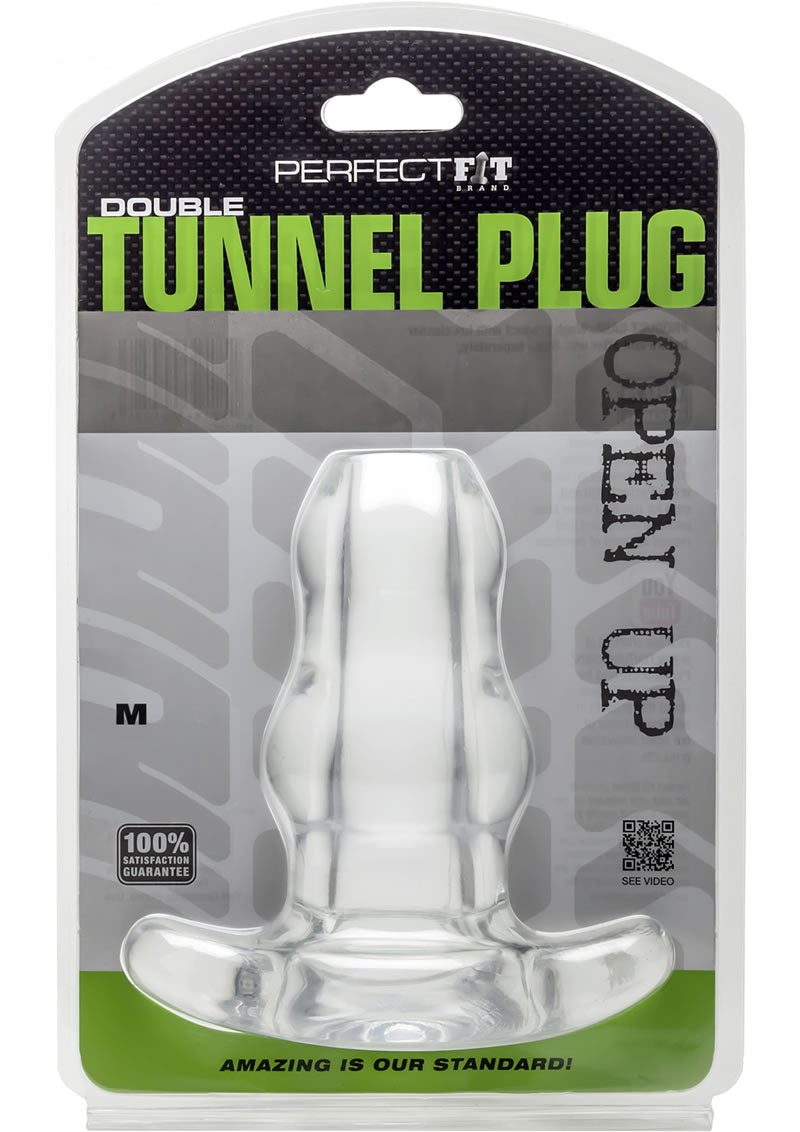 Perfect Fit Double Tunnel Plug Clear Medium