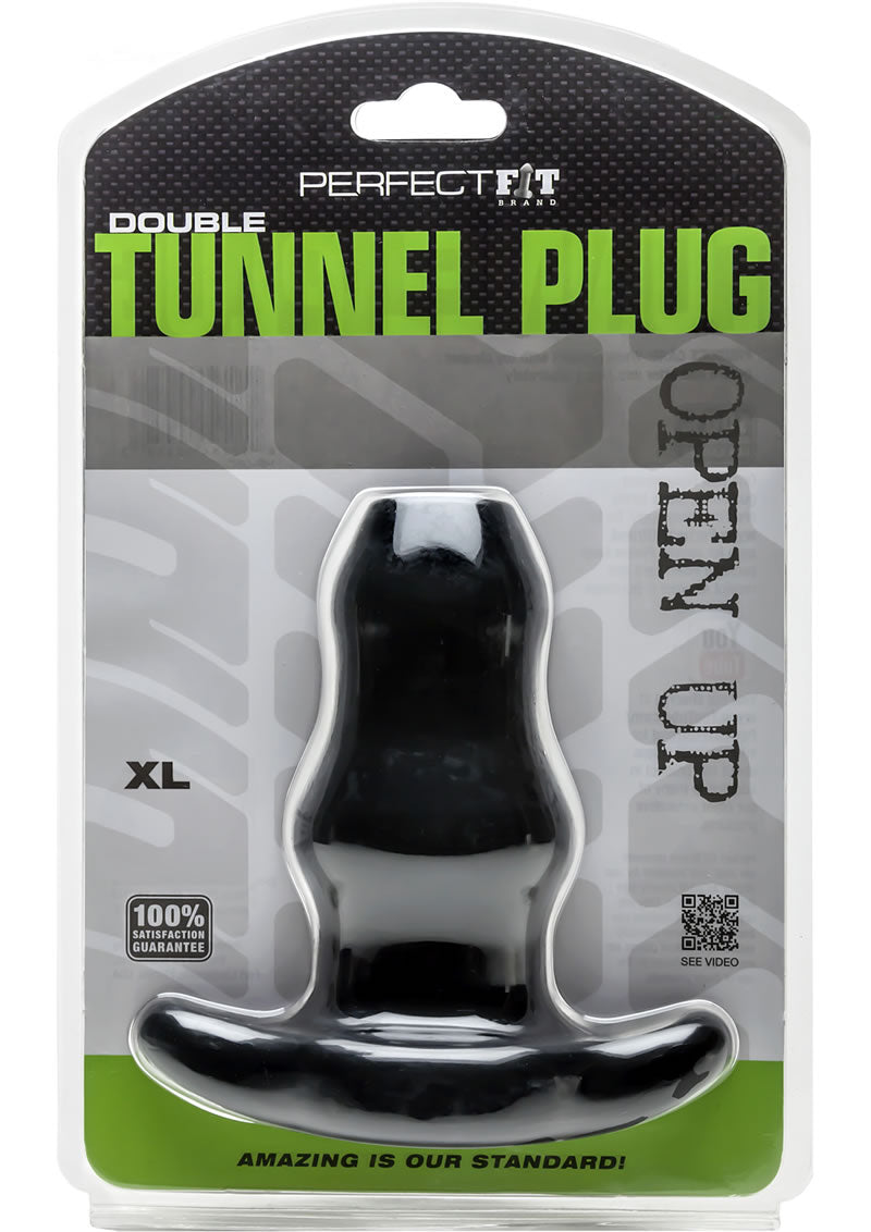 Perfect Fit Double Tunnel Plug Black XL