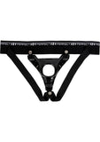 Suspensorio Jock Armour Perfect Fit con aro para el pene, color negro, talla mediana