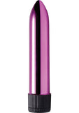 Vibrador delgado impermeable Trinity Vibes Shimmer de 5 pulgadas en color rosa