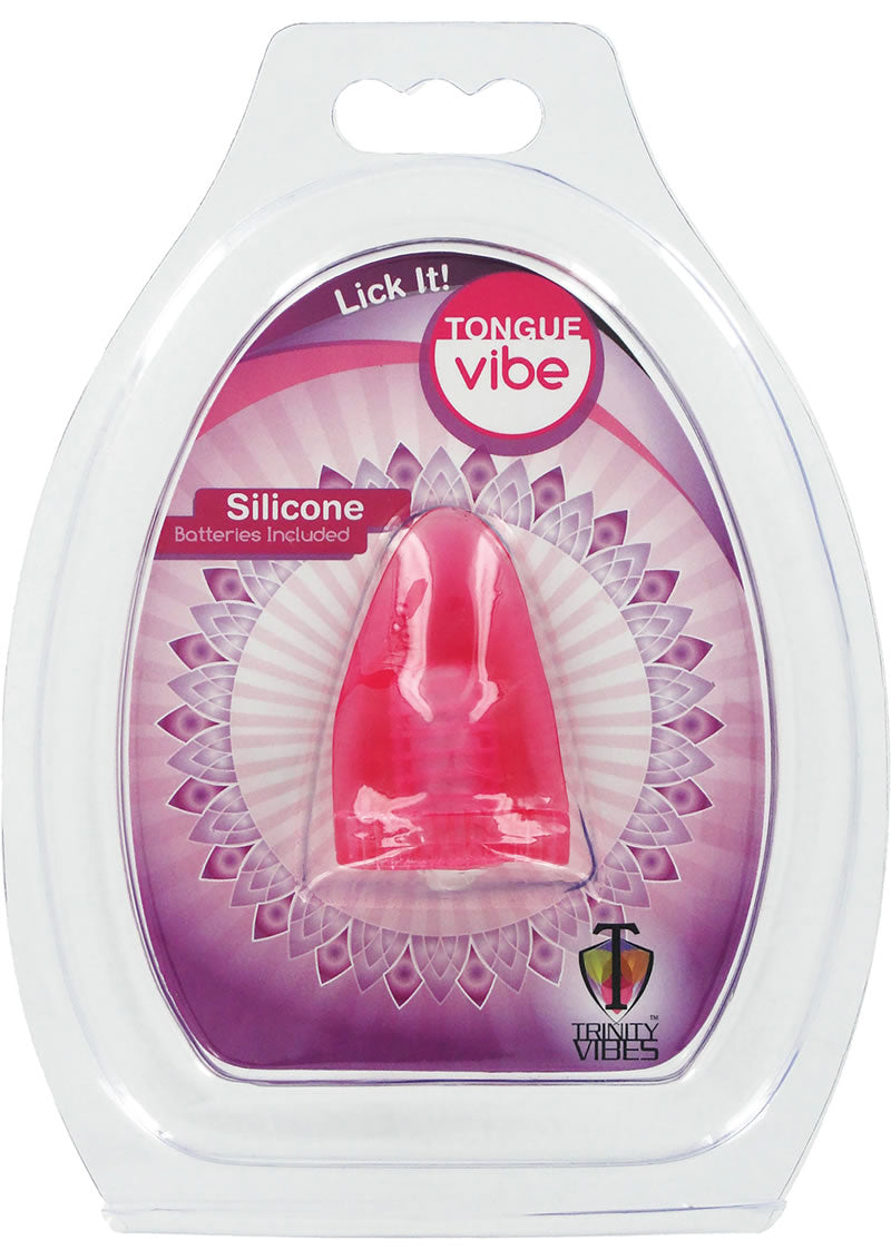 Vibrador con lengua de silicona Lick It de Trinity Vibes, color rosa