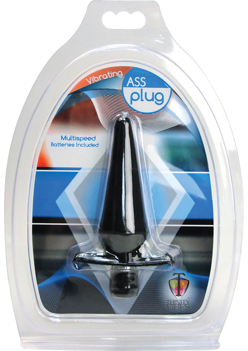 Trinity Vibes Vibrating Ass Plug Black