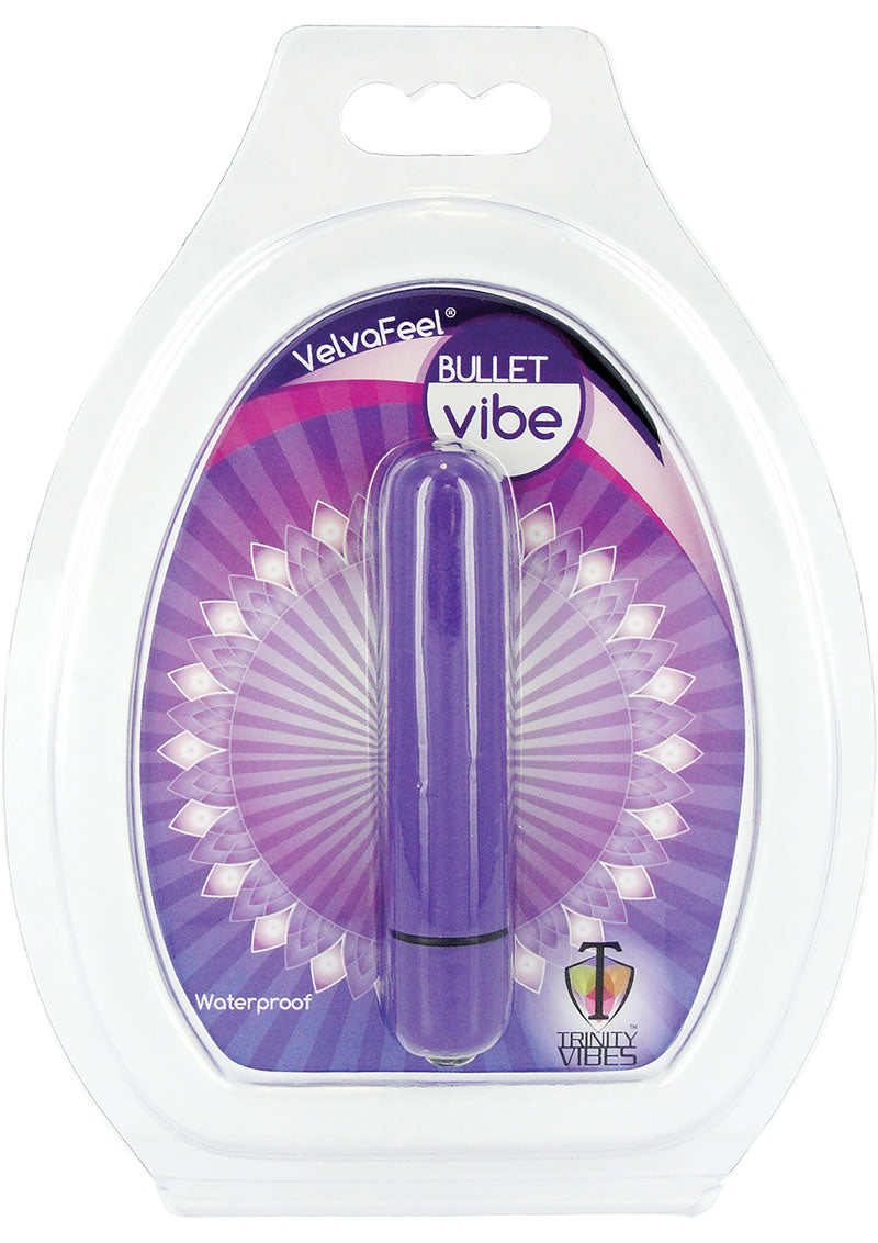 Trinity Vibes Velva Fee Bullet Vibe Waterproof Purple 3.5 Inch